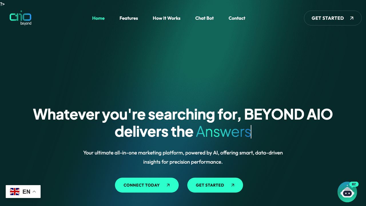 Beyond AIO website screenshot
