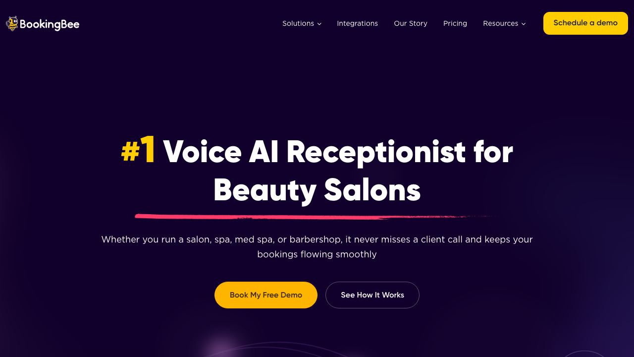 BookingBee.ai website screenshot