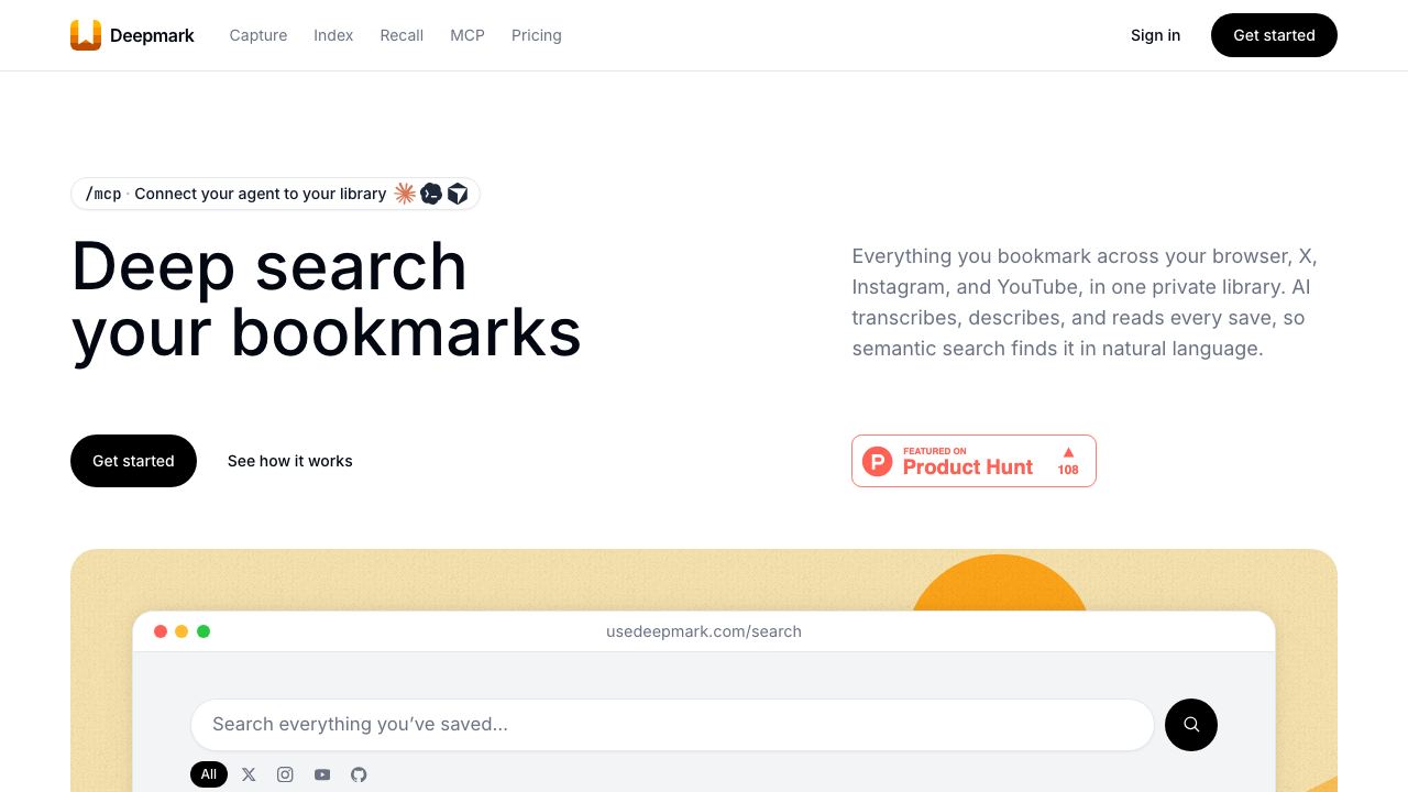 Deepmark 网站截图