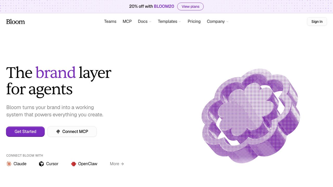 Bloom 网站截图