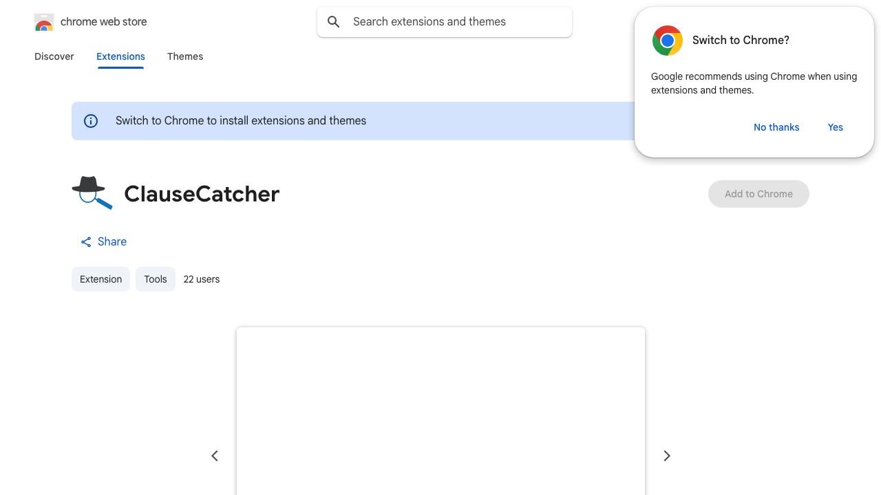 ClauseCatcher 网站截图