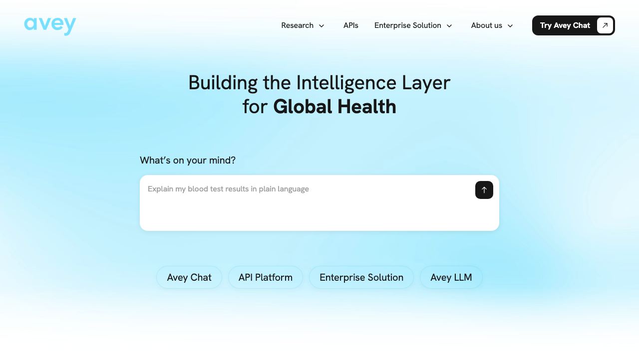 Avey 网站截图