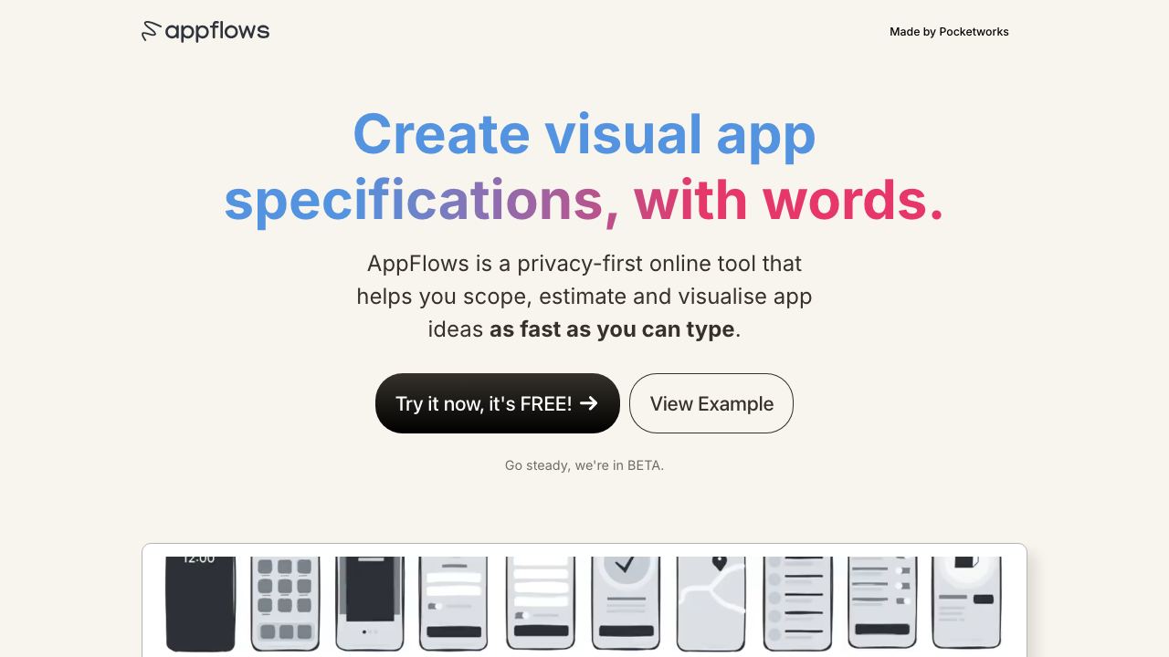 Appflows 网站截图