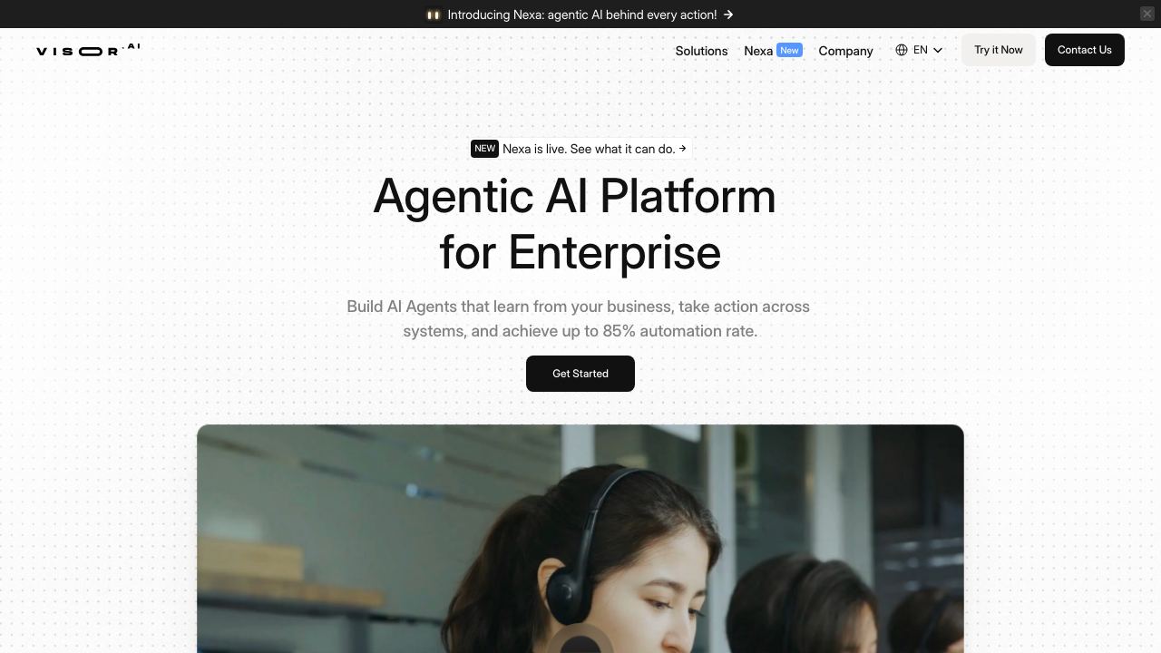 visor.ai 网站截图