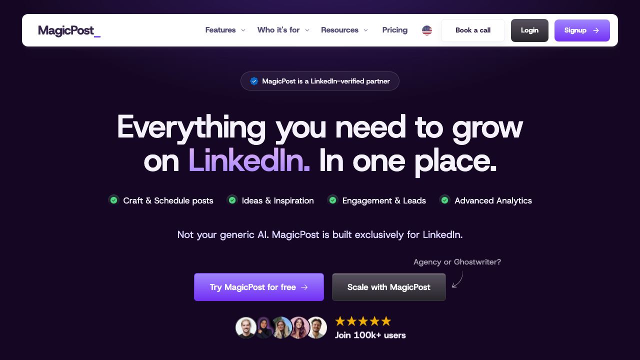 MagicPost website screenshot