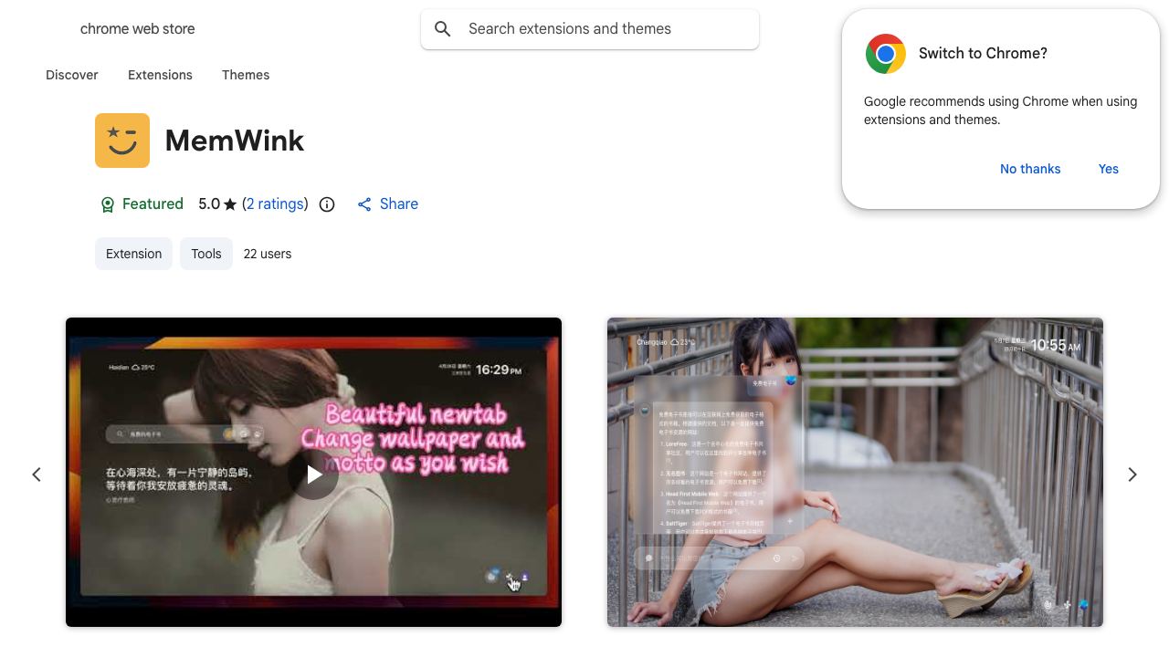 MemWink - AI-driven bookmarks and readlists! website screenshot