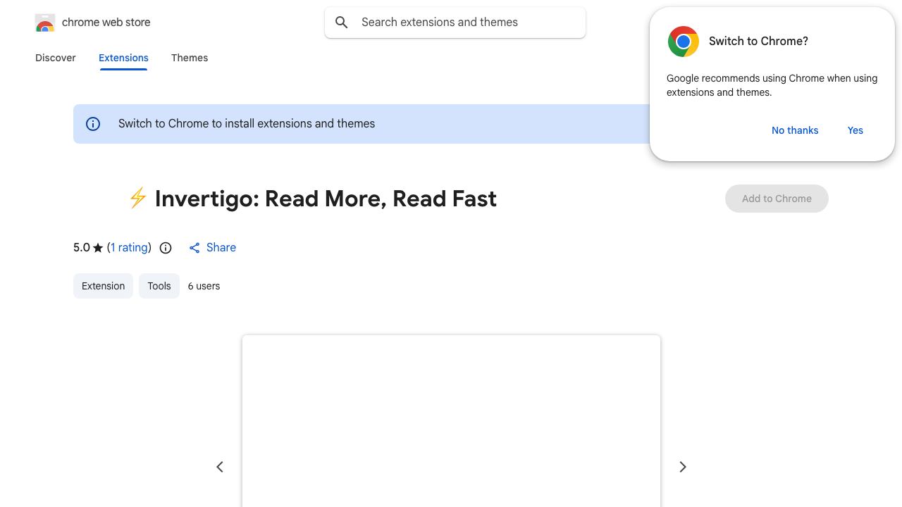 ⚡️ Invertigo: Read More, Read Fast 网站截图