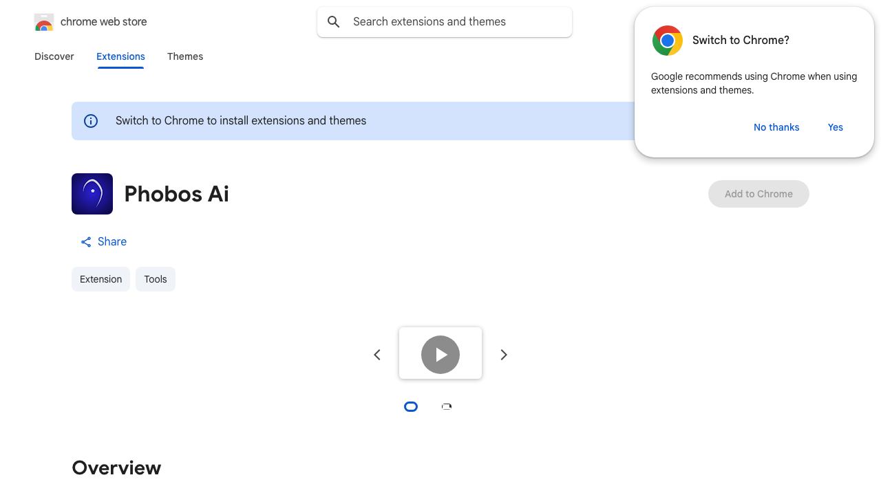 Phobos Ai 网站截图