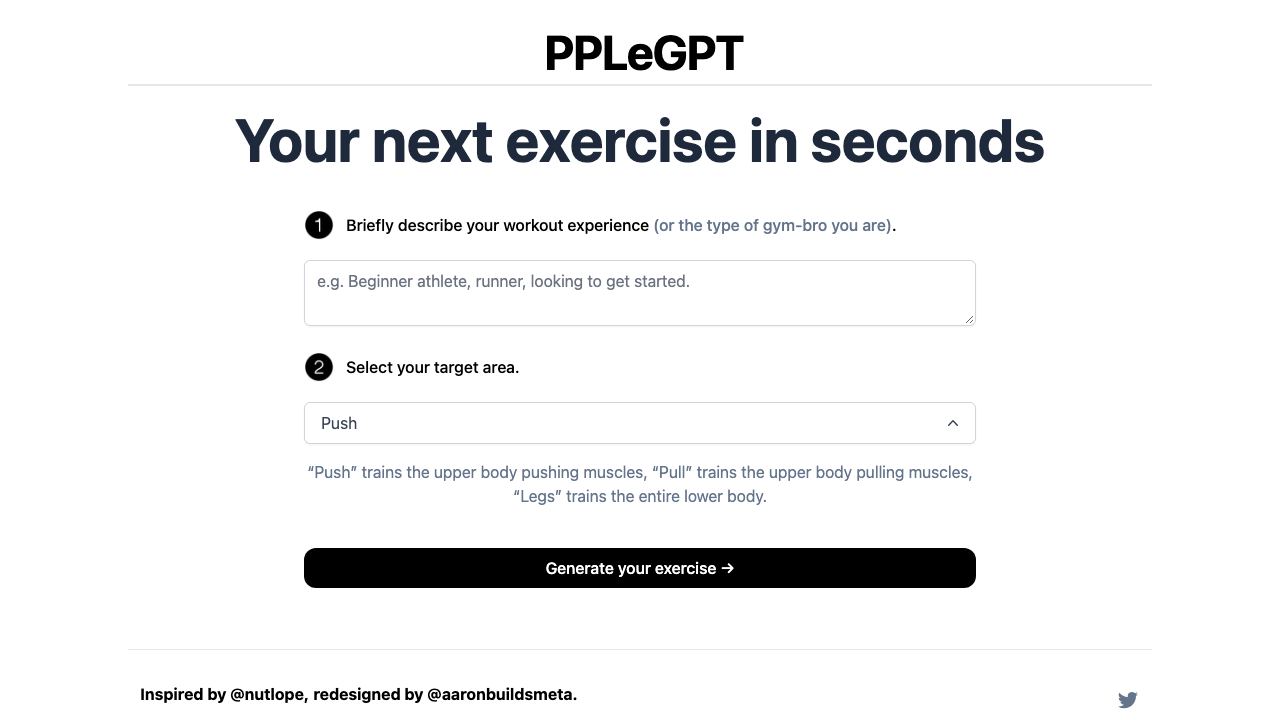 PPLEGPT 网站截图