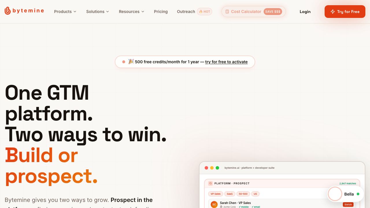 Bytemine website screenshot