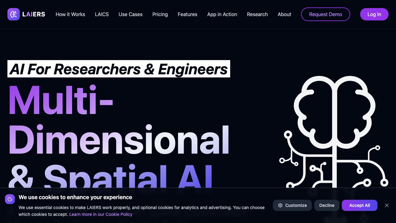 Laiers.ai website screenshot