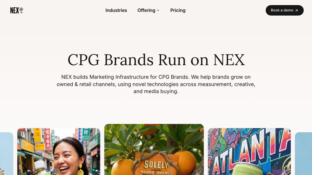 NEX 网站截图