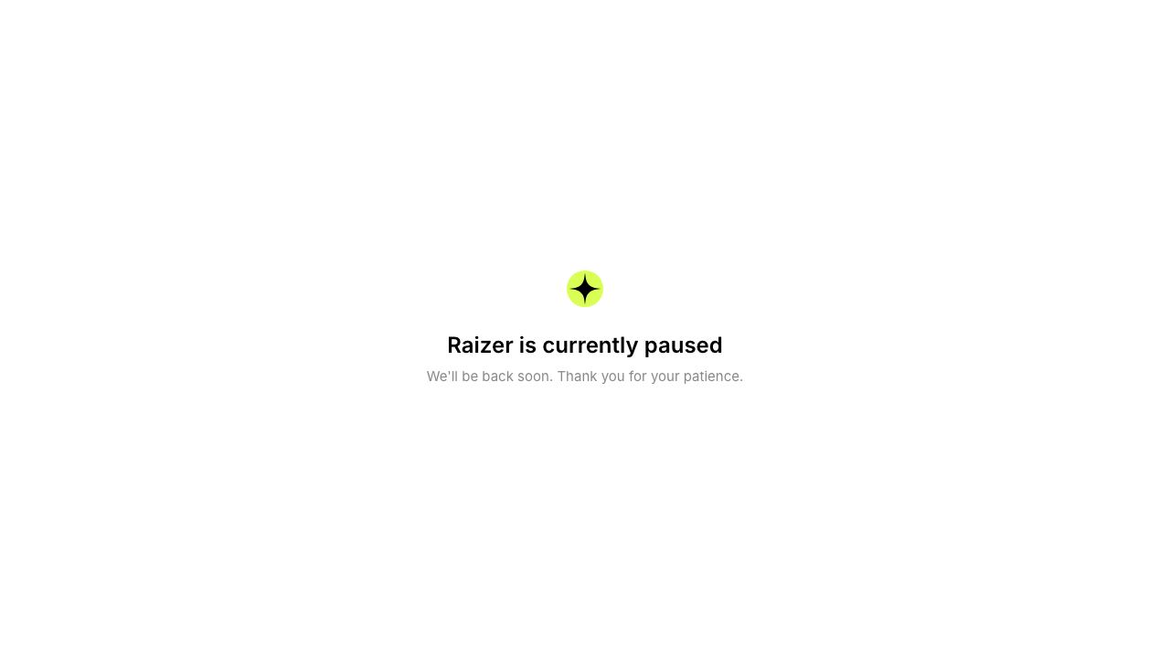 Raizer website screenshot