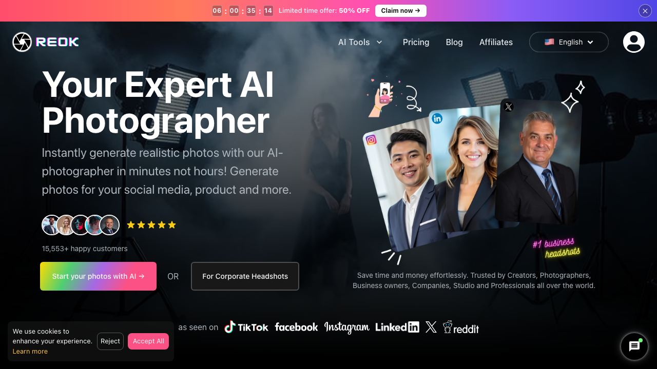 REOK.PRO website screenshot