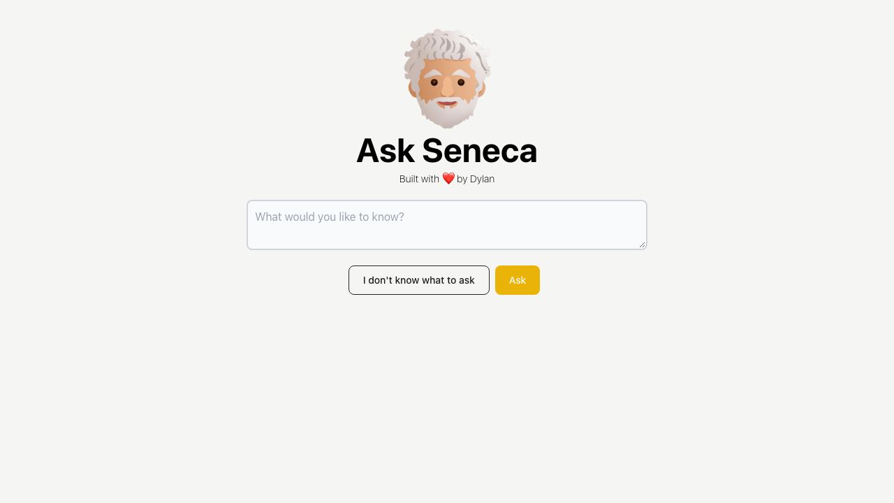 Ask Seneca 网站截图