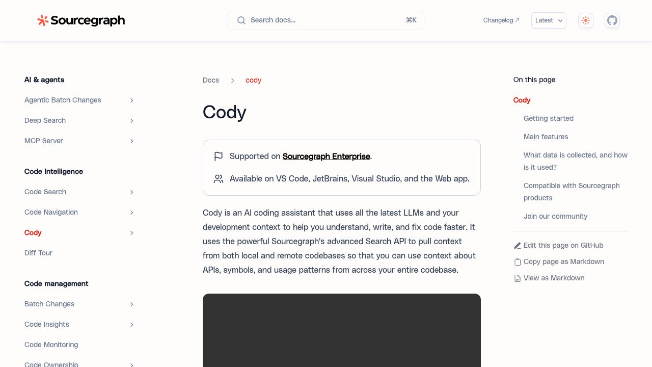 Cody 网站截图