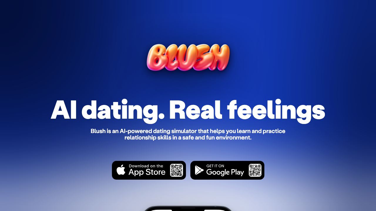 Blush website screenshot
