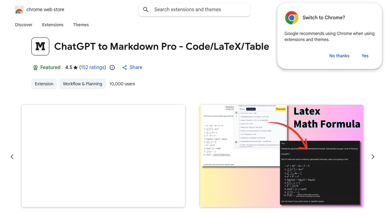 ChatGPT to Markdown 网站截图