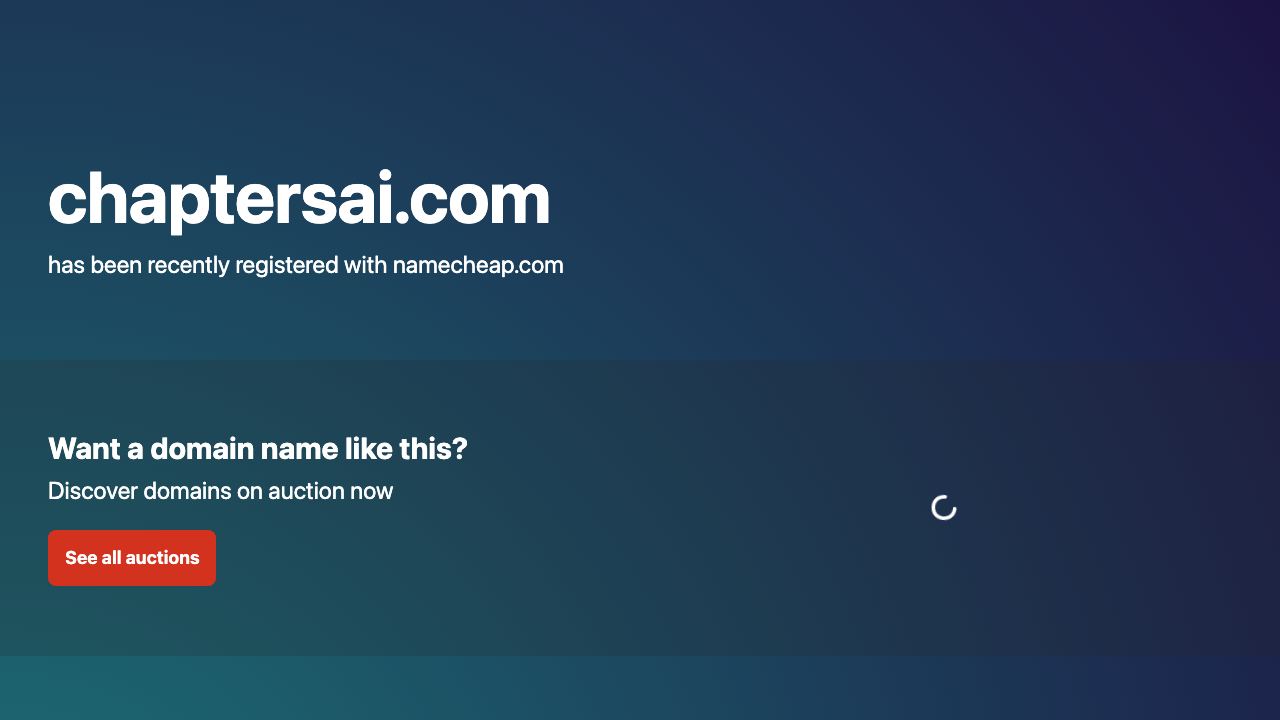 ChaptersAI 网站截图