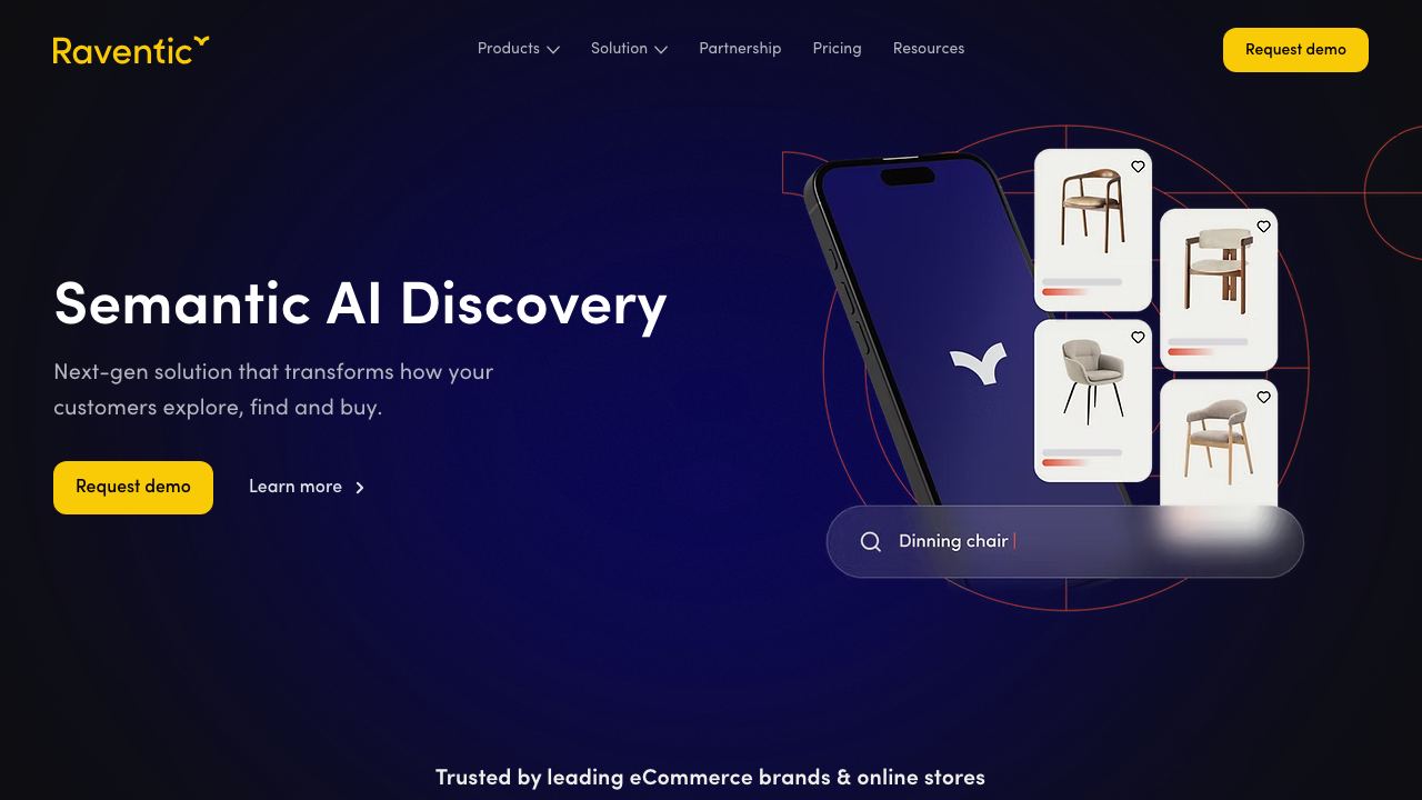 Raventic website screenshot
