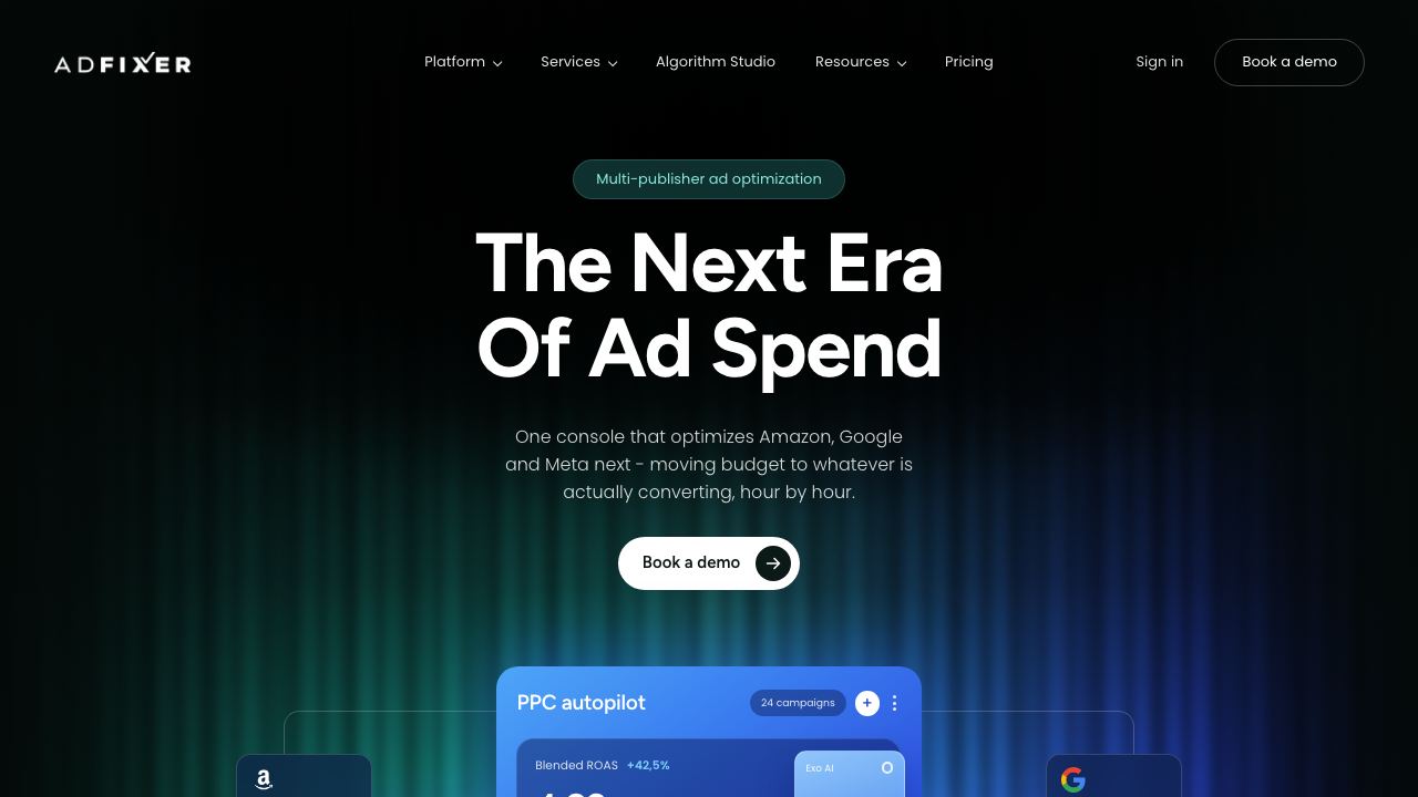 ADfixer website screenshot
