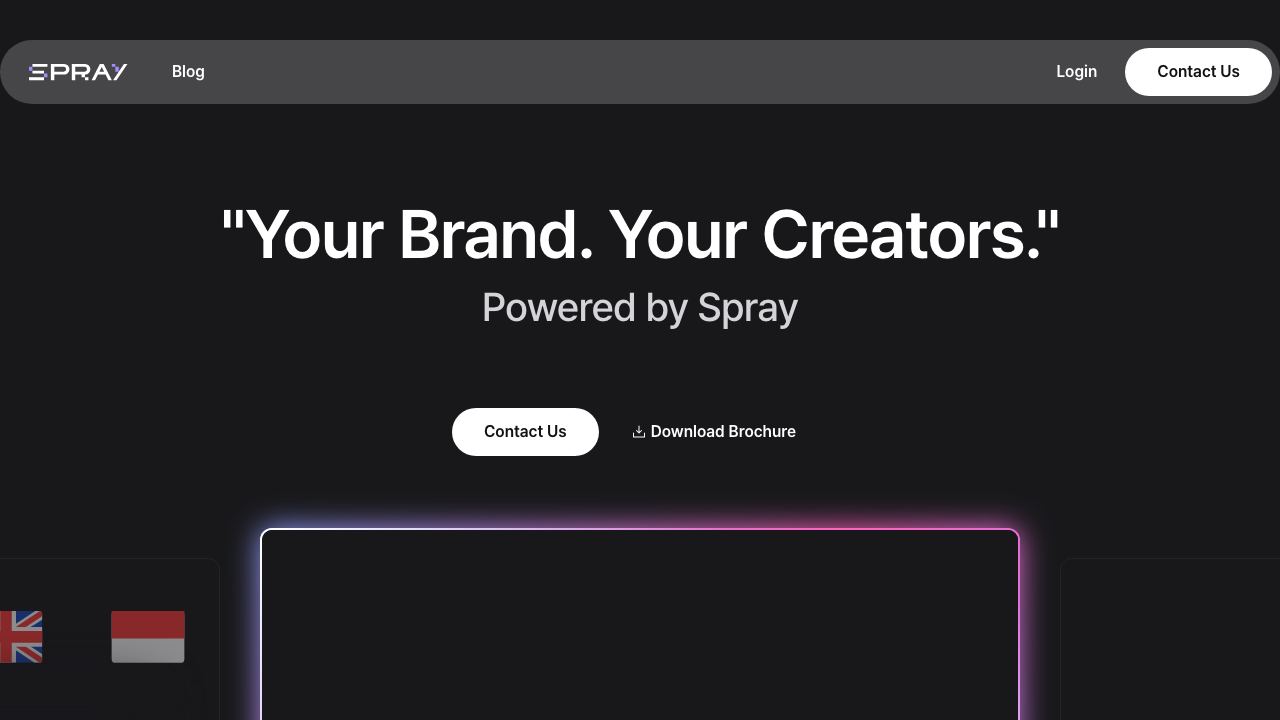Spray 网站截图