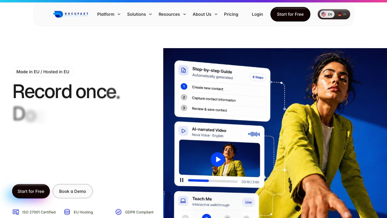 DocuFast 网站截图