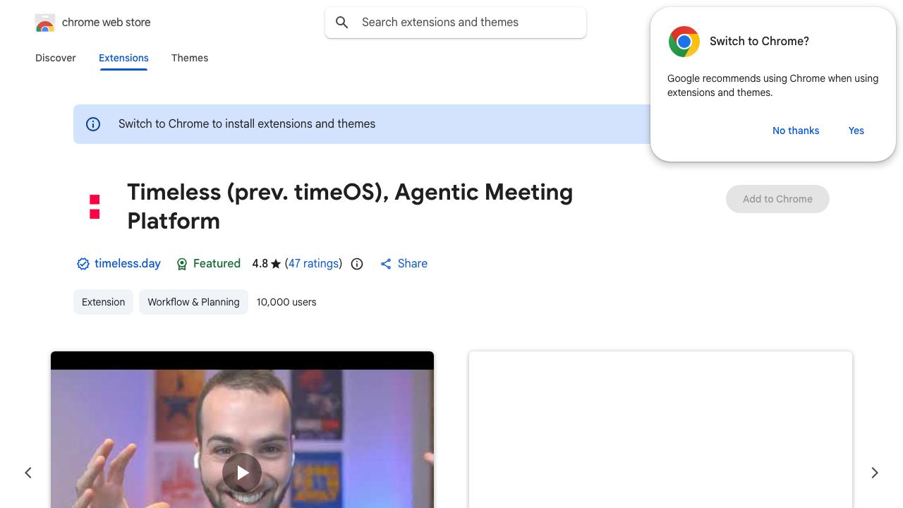 timeOS: AI Meeting & Calendar Assistant 网站截图