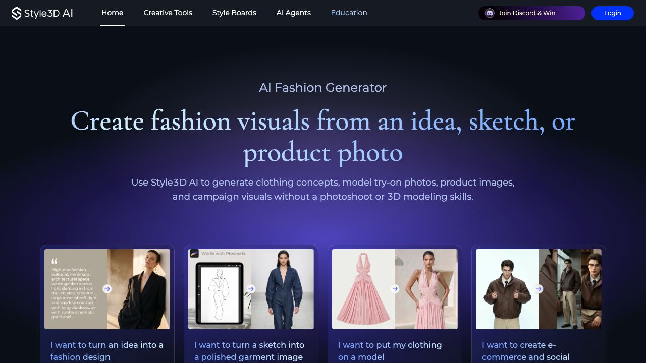 Style3D AI 网站截图