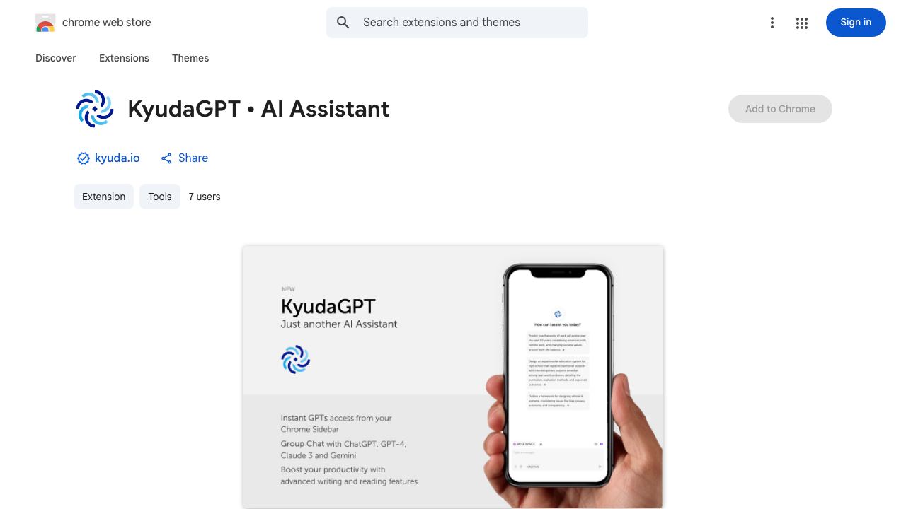 KyudaGPT • AI Assistant 网站截图