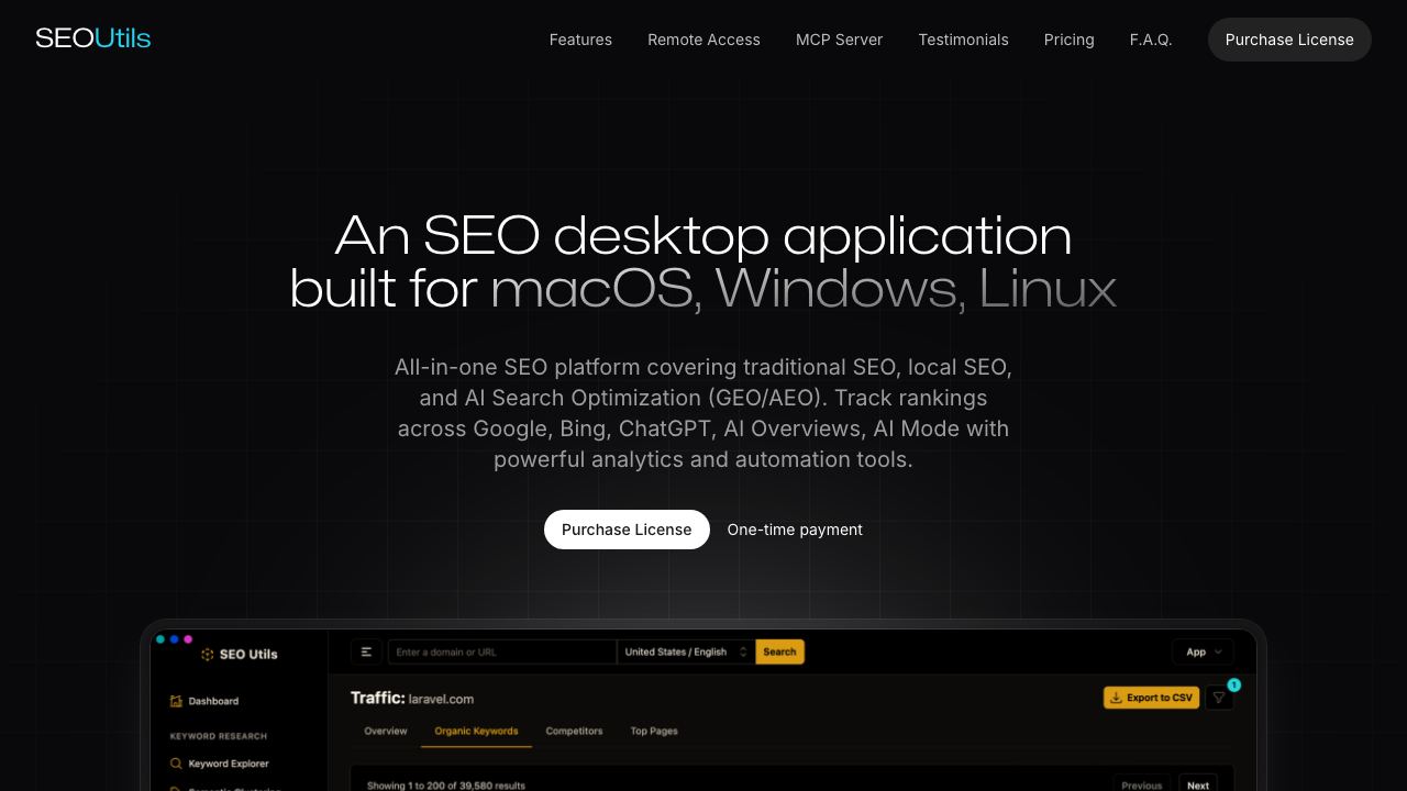 SEO Utils 网站截图