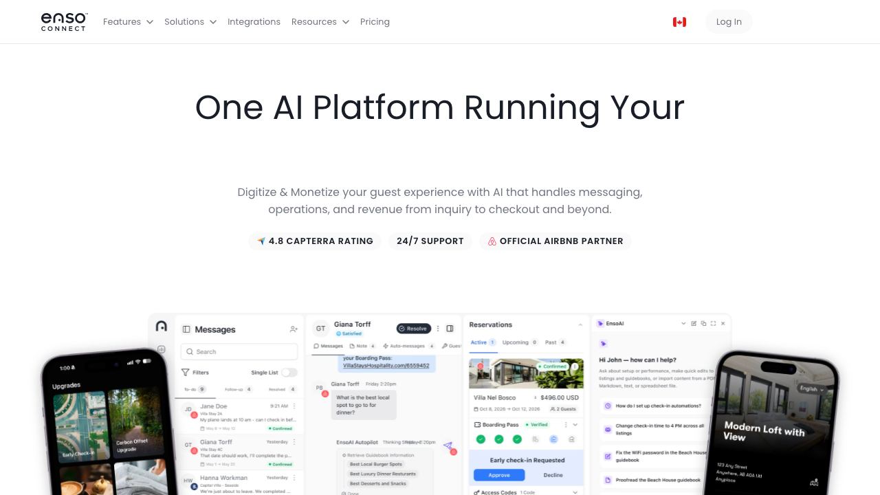 Enso Connect 网站截图