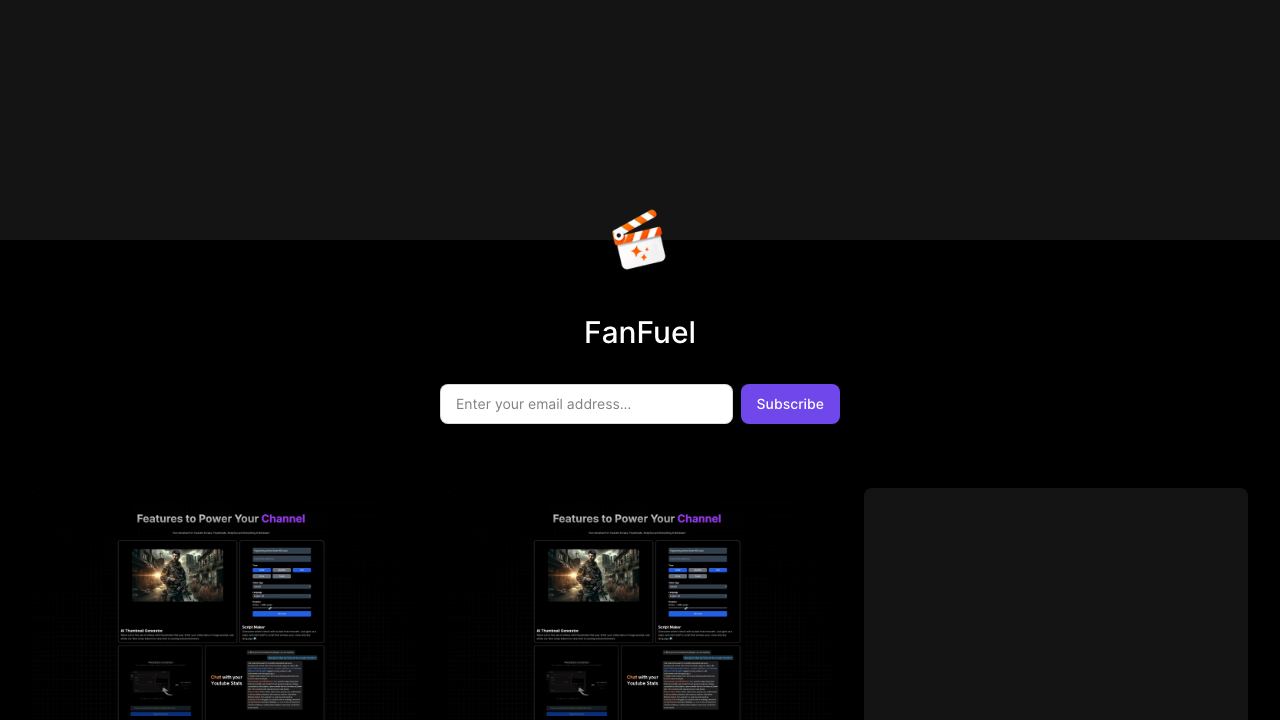 Fanfuel 网站截图