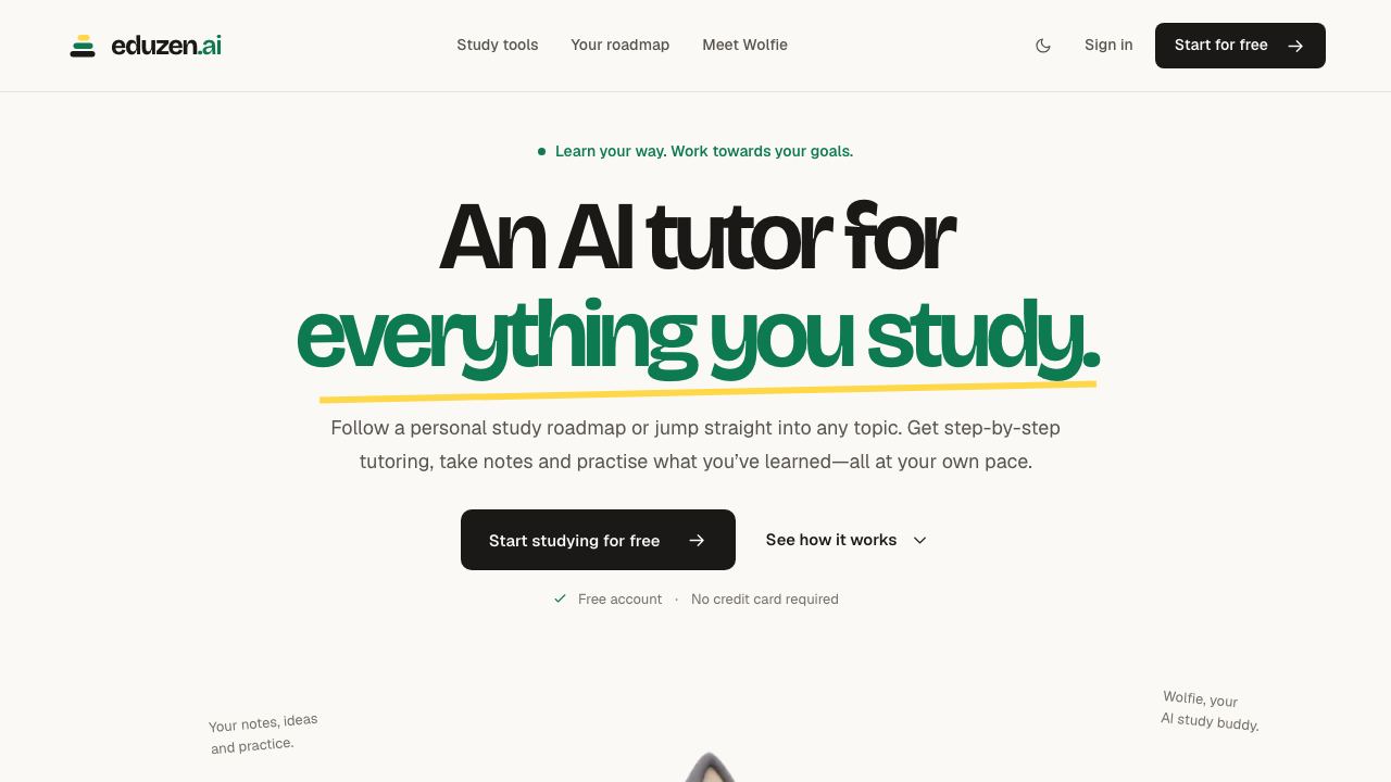 Eduzen.ai 网站截图