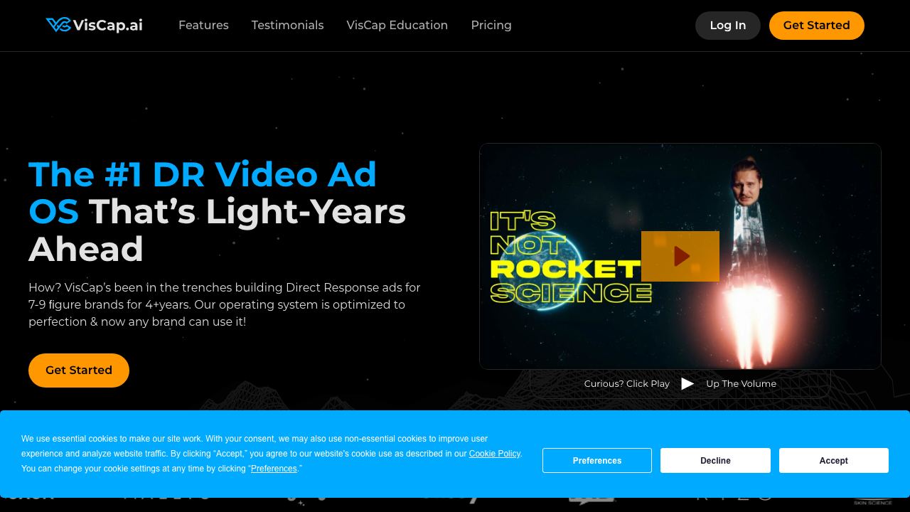 VisCap.ai website screenshot