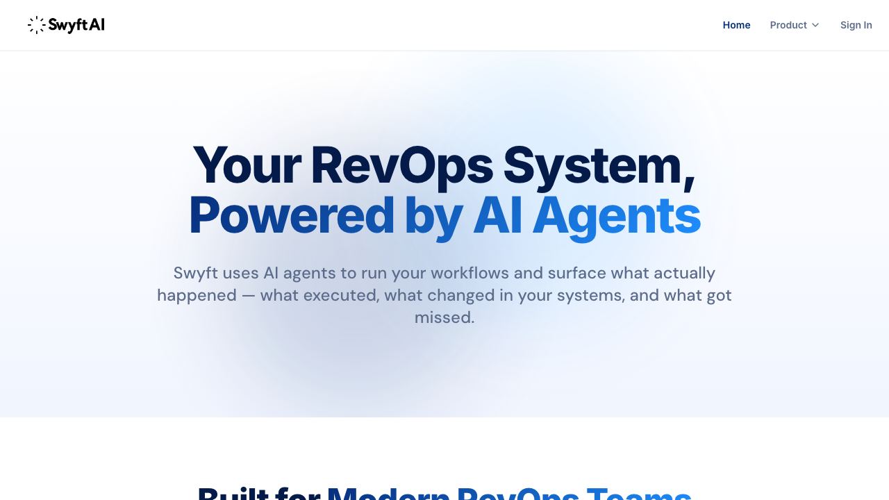 Swyft AI 网站截图