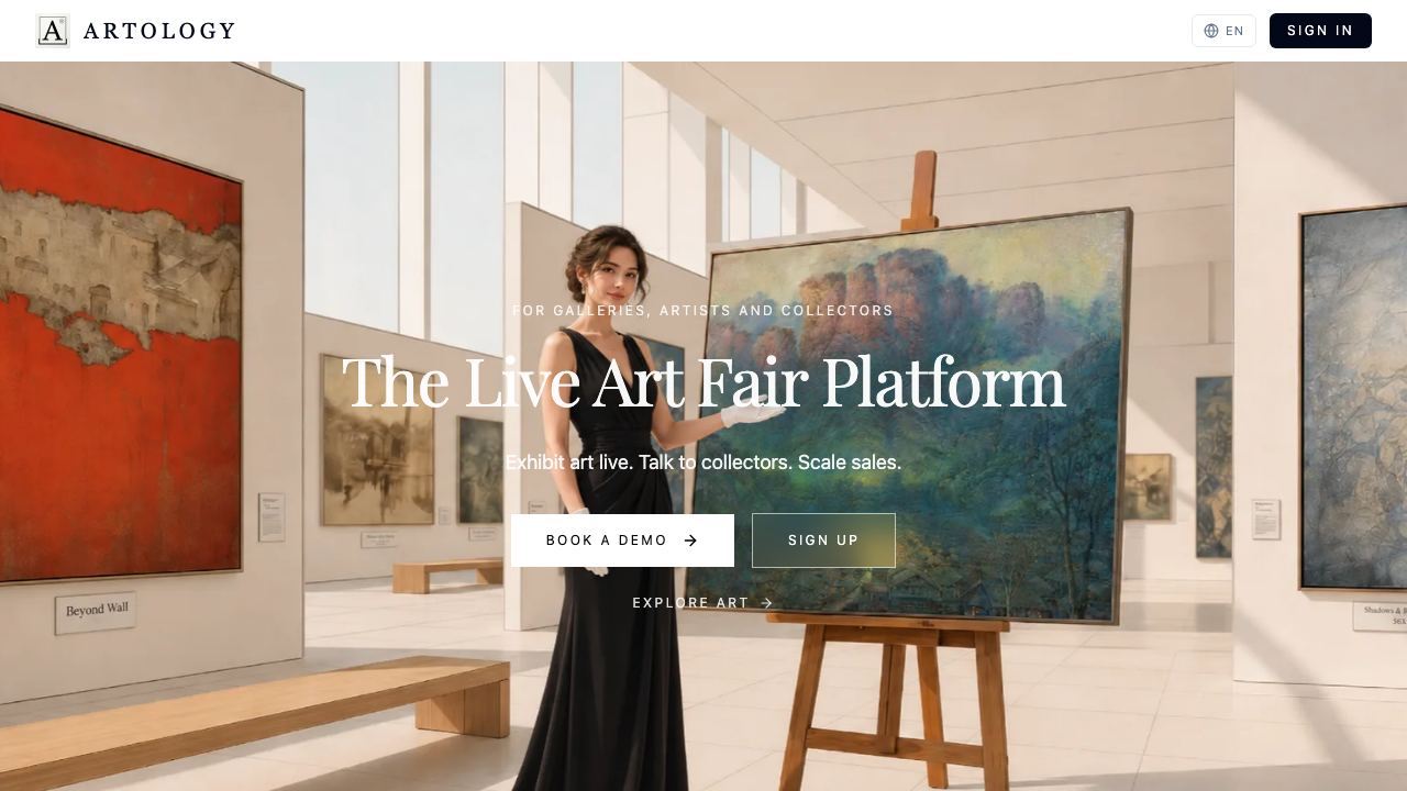 Artology AI 网站截图