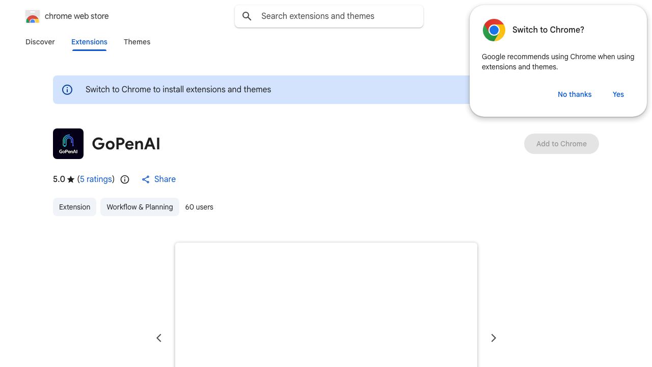 GoPenAI 网站截图