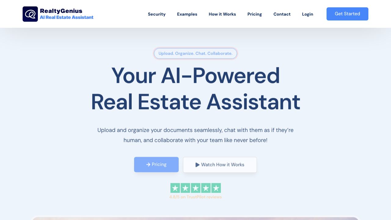 RealtyGenius.AI website screenshot