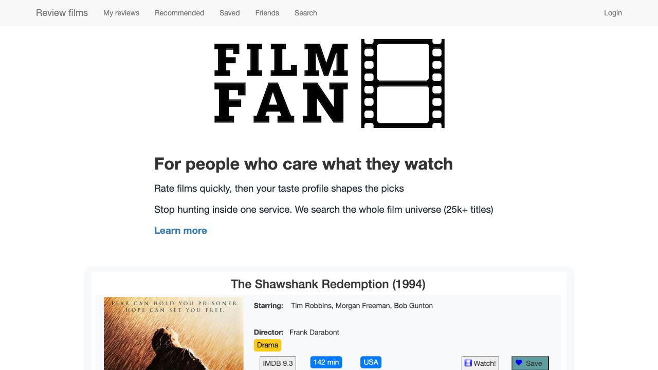Film Fan 网站截图