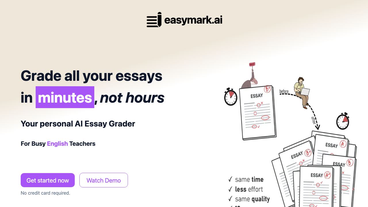 EasyMark 网站截图