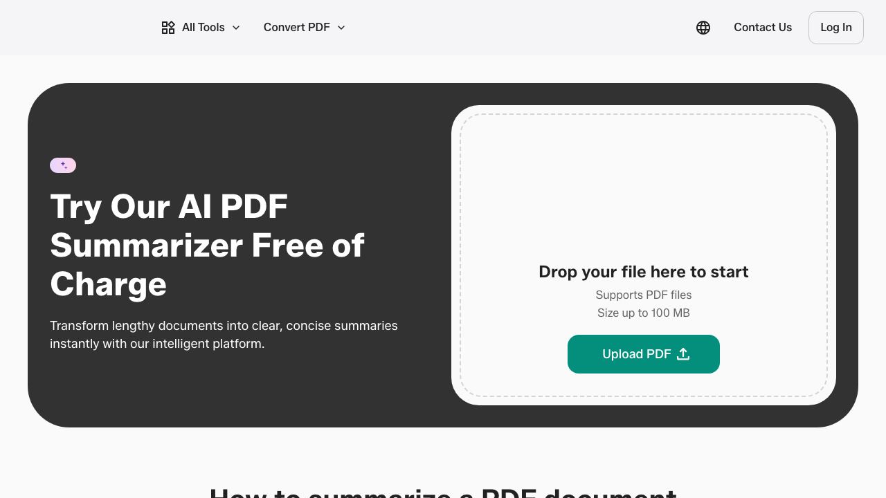 PDFFly website screenshot