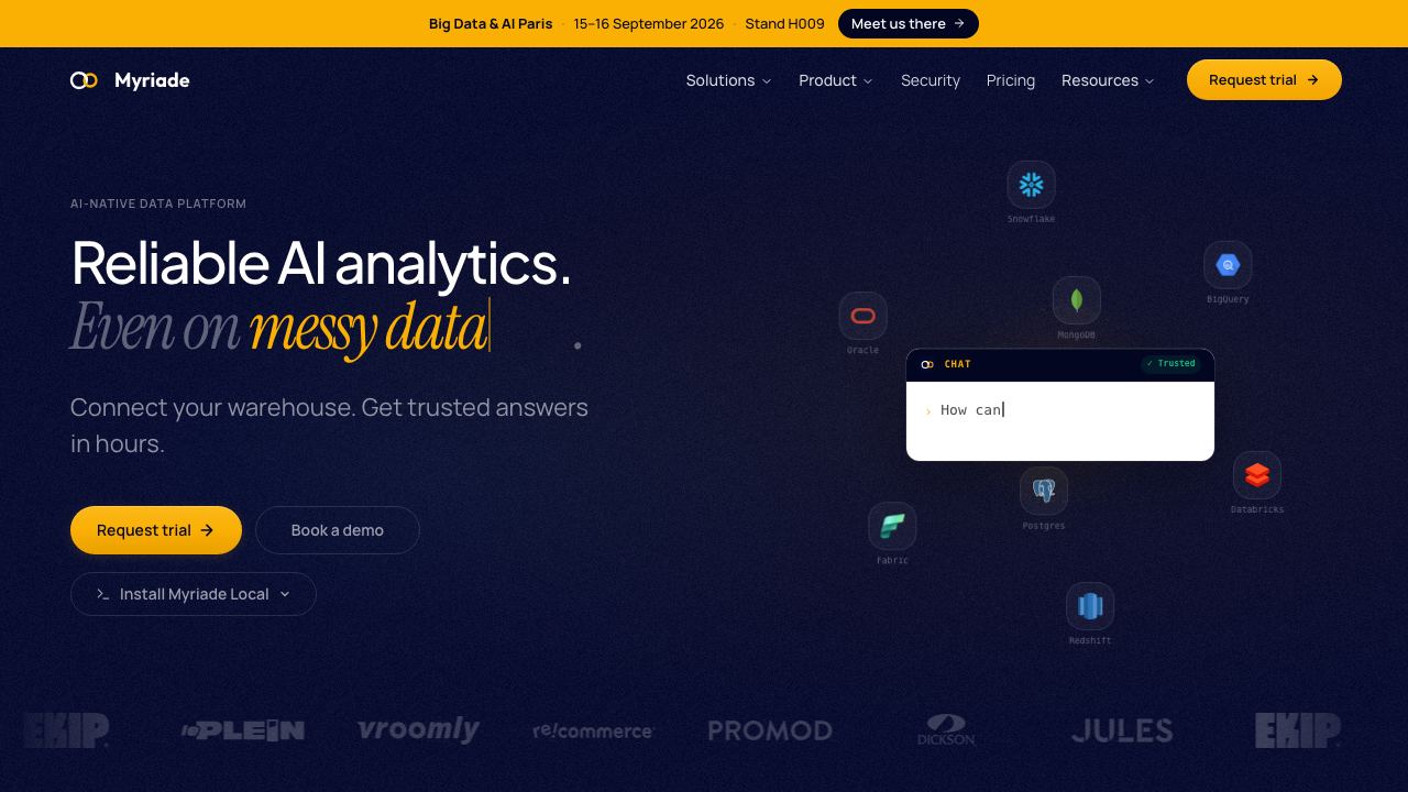 Myriade website screenshot