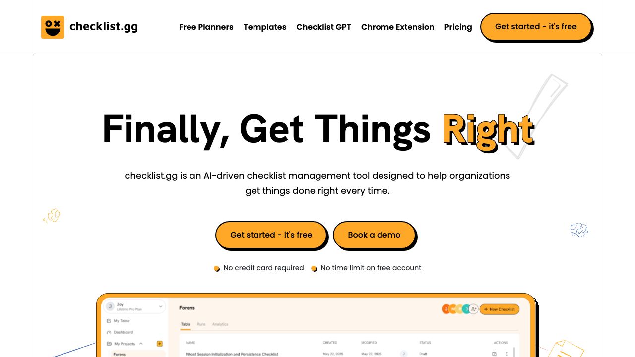 checklist.gg 网站截图