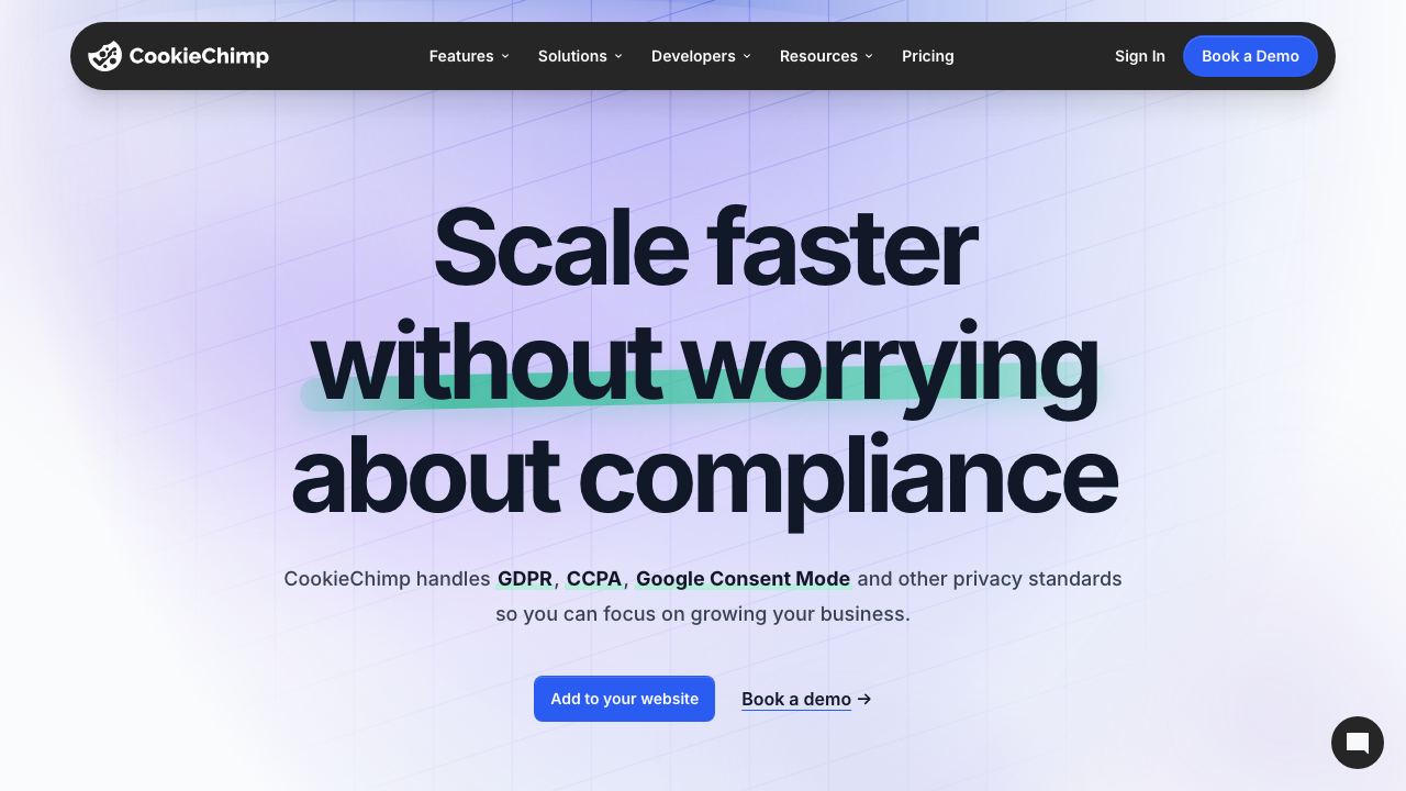 CookieChimp website screenshot