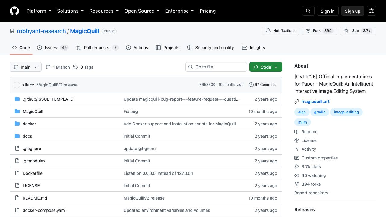 MagicQuill website screenshot