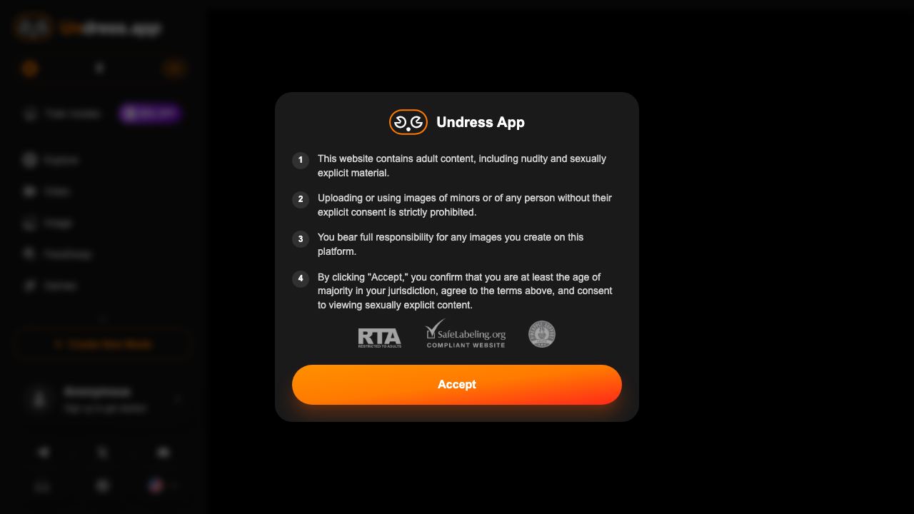 Undress AI App 网站截图