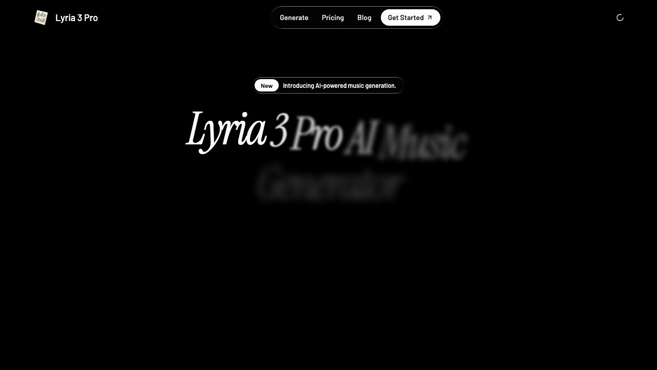 Lyria 3 Pro 网站截图