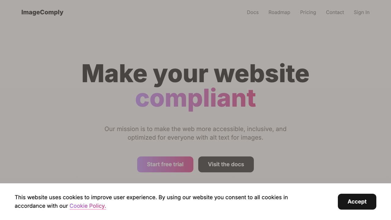 ImageComply 网站截图