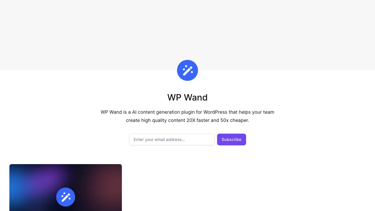 WP Wand 网站截图
